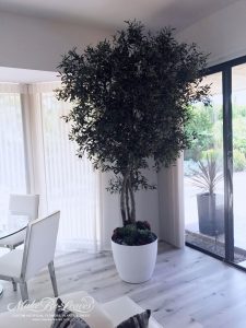 artificial potted olive tree