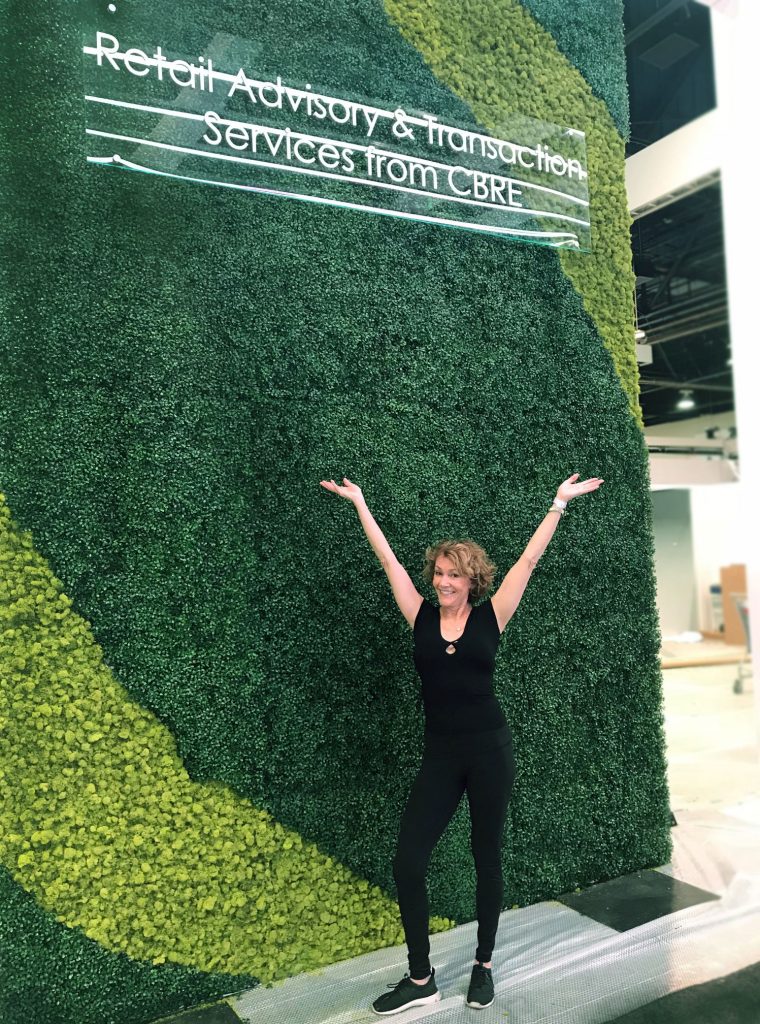 Susie Ameche, Founder Make Be-Leaves, LV artificial Green Wall