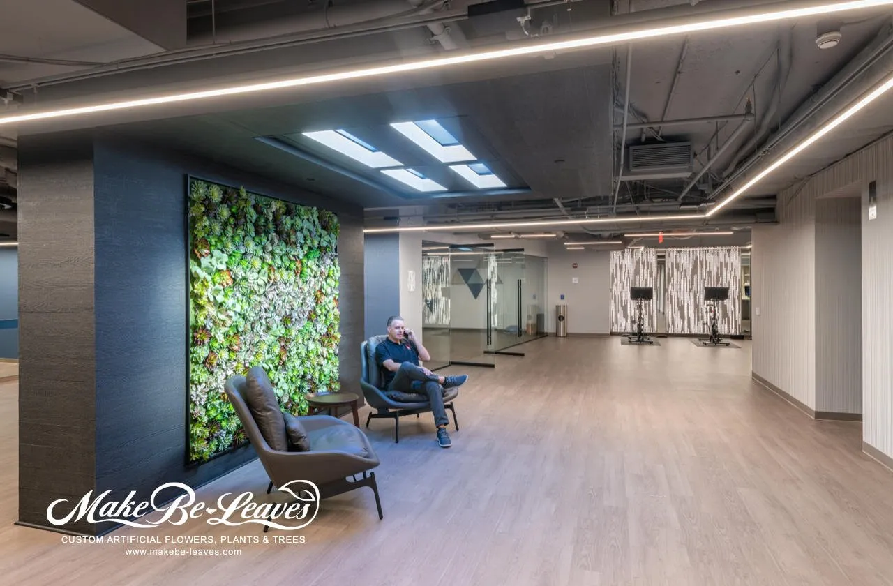 CUSTOM SUCCULENT WALL, COMMERCIAL BUILDING