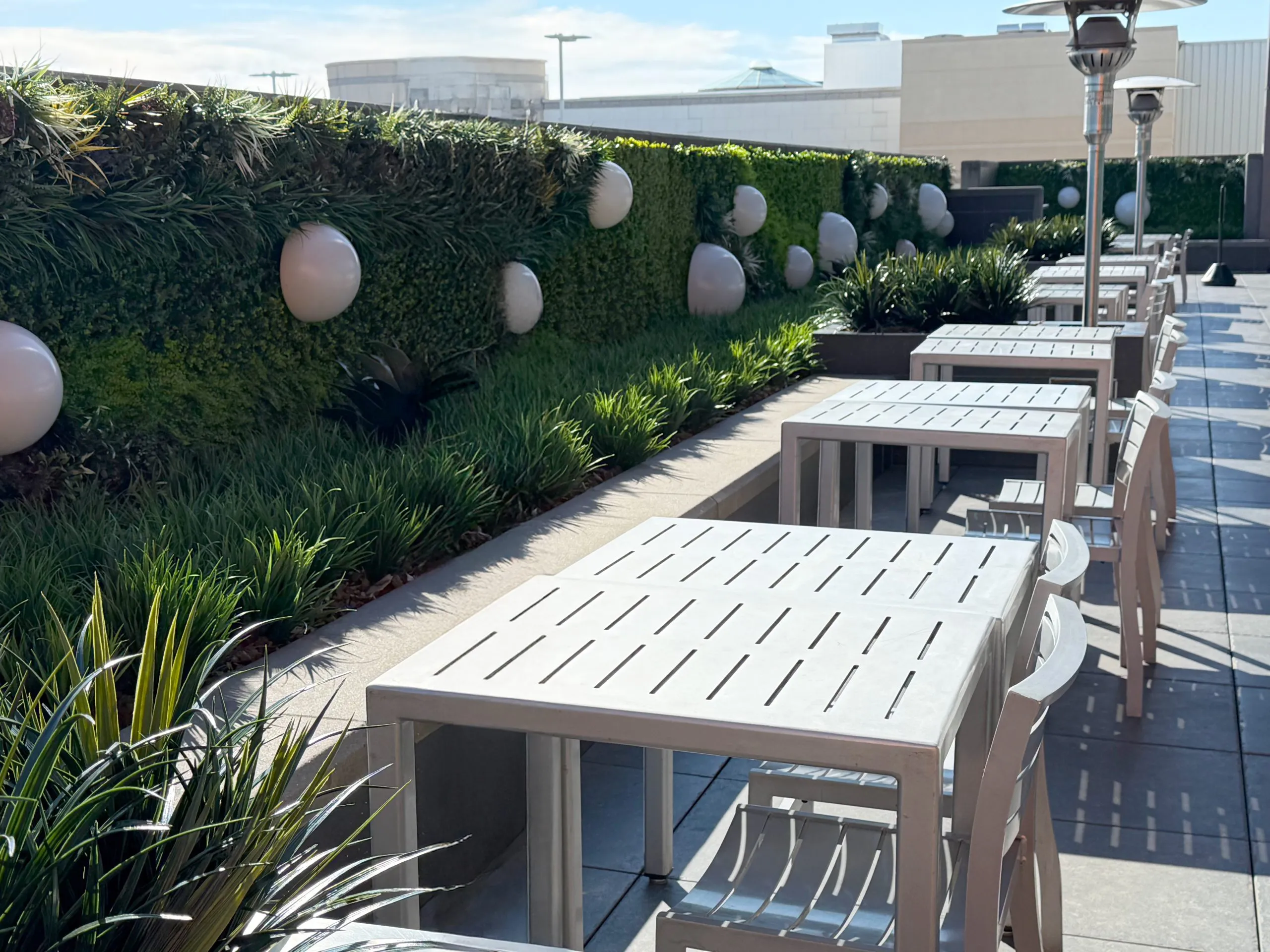 Roosevelt Field green wall